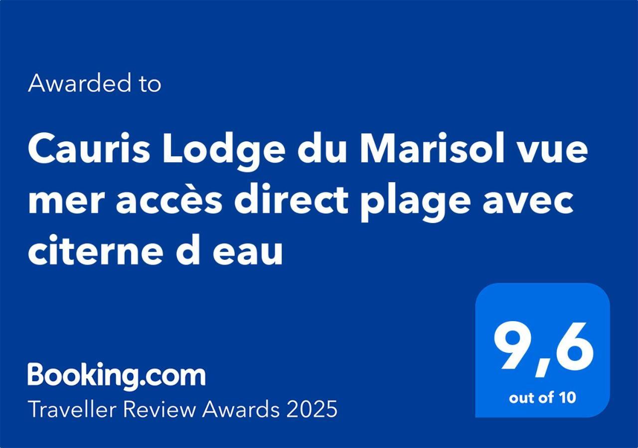Cauris Lodge Du Marisol Vue Mer Acces Direct Plage Avec Citerne D Eau 르 고지에 외부 사진